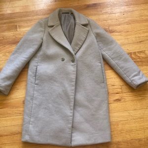Uniqlo Wool Blend Grey Coat